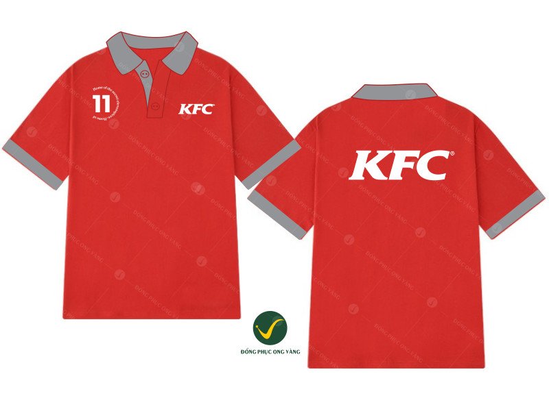 Thiết kế đồng phục nhà hàng KFC với những nét đặc trưng riêng