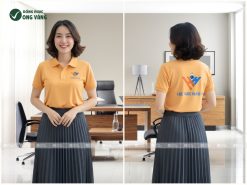 Áo thun đồng phục màu vàng