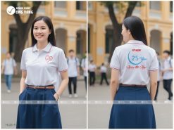 áo đồng phục họp lớp màu trắng