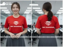 may áo phông đồng phục