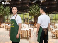 tạp dề đồng phục