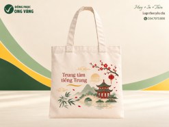 Túi Canvas Trung tâm Tiếng Trung