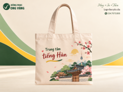 Túi Canvas Trung tâm Tiếng Hàn