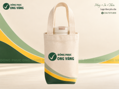 Túi vải đựng bình nước Ong Vàng